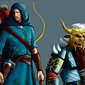Diseño de personajes de fantasía. Fine Arts, and Character Design project by Pablo Escribano Bastante - 12.02.2017