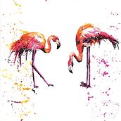 Flamencos. Un proyecto de Ilustración tradicional y Pintura de Gosia N. - 10.07.2016