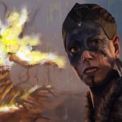 El juego mas emotivo "hellblade Senua´s sacrifice". Traditional illustration project by victor Rodriguez Medina - 12.06.2017