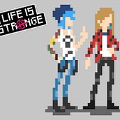 Chloe Price & Rachel Amber (Life is Strange) Pixel Art . % Patricia Recuero tarafından hazırlanan Karakter Tasarımı projesi - 12.07.2017