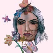 Mi Proyecto del curso: Retrato ilustrado en acuarela. Ilustração tradicional projeto de Paola Scirgalea - 10.12.2017
