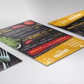 Flyer para restaurante. Graphic Design project by rêves estudio - 12.10.2017