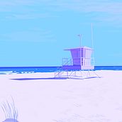 lifeguard tower. Un proyecto de Diseño, Diseño gráfico, Ilustración tradicional e Ilustración vectorial de Gosia N. - 10.12.2016