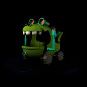 Reptar car 3, (fan-art) Ein Projekt aus dem Bereich 3D von Kimberly Anne Polanco - 11.12.2017
