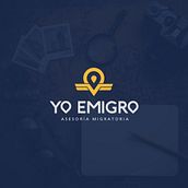 Logo YO EMIGRO. Un proyecto de Diseño editorial y Diseño gráfico de Ana Belén Morales Navarro - 10.10.2017