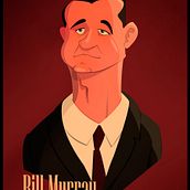 Mr. Bill Murray. Projekt z dziedziny Grafika wektorowa użytkownika Salvador Laserna Pla - 12.12.2017