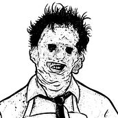 Vegan Leatherface . Un proyecto de Ilustración tradicional de Josu Flamarique - 12.12.2017