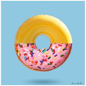 Pop Art Doughnut Ein Projekt aus dem Bereich Design, Fotografie und Traditionelle Illustration von candela8 - 12.12.2017
