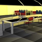 Modelado de escenario- se modelo y texturizo un escenario para un proyecto de arquitectura, en interiores de un estudio-(2016). 3D project by Martin Arredondo Orduño - 12.12.2016
