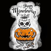 Meowloween. Un proyecto de Ilustración tradicional y Diseño de personajes de Natalia Rodriguez - 14.12.2017