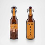 Ikigai creación de marca de cerveza inventada. Un proyecto de Bellas Artes, Br, ing e Identidad, Diseño, Diseño de personajes, Diseño de producto, Diseño gráfico, Ilustración tradicional, Ilustración vectorial y Packaging de Lucía Bretón - 14.12.2017