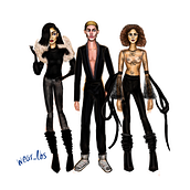 YVES SAINT LAURENT FALL/WINTER 2017-2018. Design gráfico e Ilustração tradicional projeto de Lucas Baena Sánchez - 15.12.2017