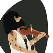 Ara Malikian. Un proyecto de Ilustración vectorial de momoymemeces - 29.08.2018