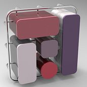 Carmen: Mueble de cocina multifuncional . Design e fabricação de móveis, e Design de produtos projeto de Marina Pérez Roca - 23.07.2017