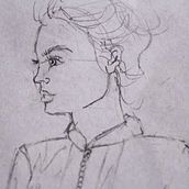 Fashion Sketch. Fine Arts, Design, and Traditional illustration project by Diana De Queiros - 12.24.2017