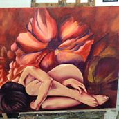 Proyecto personal año 2017 Oleo sobre tela. Fine Arts project by Cecilia Aguilera - 12.26.2017