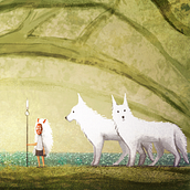 Ilustraciones pictóricas Ghibli . Un progetto di Illustrazione tradizionale di Daniel Arroyo del Angel - 14.01.2018