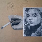 Técnica tiza pastel.. Traditional illustration project by avilacm1993 - 12.27.2017