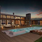 Casa de playa - 3D - visualización arquitectónica. 3D, Architecture, Interior Architecture, Design, Graphic Design, Infographics, L, scape Architecture, Photograph, Post-production, and Audiovisual Production project by Miriam Matilla - 01.06.2018