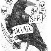 Mi Proyecto del curso: El cuervo..... Traditional illustration project by Daniel Preciado - 01.08.2018