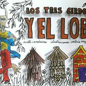 Los tres cerdos Y EL LOBO. Colagem projeto de Valerio Flavio Mogollón Ballestas - 08.01.2018