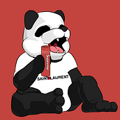 Comission Panda. Traditional illustration project by Gabriel GR - 01.08.2018