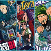 Hip Hop-Rap-Mc-Dj. Design, and Vector Illustration project by Mr Nejo - 01.12.2018