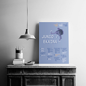 Boceto cartel programacion Junio. Editorial Design, and Graphic Design project by Haizea Dobaran Montes - 01.12.2018