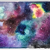 Galaxia. Painting project by Lucero León - 01.15.2018