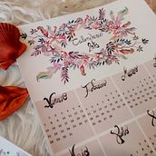 Calendario 2018. Fine Arts, Design, Writing, and Lettering project by sanmalbe - 02.01.2018