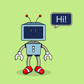Ilustración 2D Robot-to. Traditional illustration, and Vector Illustration project by María Picatoste Aparicio - 01.16.2018