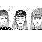 LEA skate. Street Art, and Traditional illustration project by Priscila Pereira - 01.16.2018