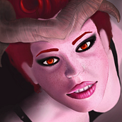 Demon Girl. Een project van  Beeldende kunst y Traditionele illustratie van Francisco Ortega - 18.01.2018