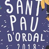 Cartel Fiestas Sant Pau d'Ordal 2018. Design, Editorial Design, Graphic Design, and Traditional illustration project by Rosa Codina - 01.22.2018