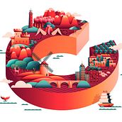XV CIRCUITO de la Red. Art Direction, Graphic Design, Traditional illustration, and Vector Illustration project by Ulises Martín Martín - 09.22.2017