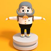 Mi Proyecto del curso: Diseño de personajes en Cinema 4D: del boceto a la impresión 3D. Character Design project by Sebastian Rondon - 01.24.2018