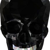 Black skull poly / Low poly . Un progetto di Graphic design, Illustrazione tradizionale e Illustrazione vettoriale di Schedel - 25.01.2018