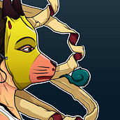 Nahual: Lo que se fragmenta. Un proyecto de Ilustración tradicional e Ilustración vectorial de Rodrigo Martínez - 08.06.2013
