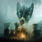 Squarehead Children. Ilustração tradicional projeto de Mocaran - 02.02.2018