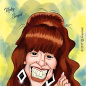 katey sagal caricature. Graphic Design, and Traditional illustration project by Jonathan Pinzon Bohorquez - 02.05.2018