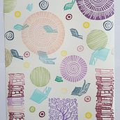 Composición con ex libris. Collage, and Screen Printing project by Rosa - 02.14.2018