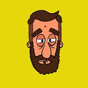 Autorretrrato II. Ilustração tradicional, e Comic projeto de Lucas Cosenza - 11.02.2018