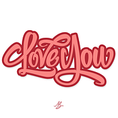 Love You / Lettering. Un proyecto de Lettering de Santiago Barboza Márquez - 14.02.2018