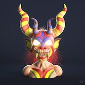 DIABLADA CARNAVAL DE ORURO 2018. Un proyecto de 3D, Dirección de arte, Diseño, Diseño de personajes, Diseño gráfico y Retoque fotográfico de Angel Rapu - 13.02.2018