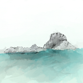 Es Vedra Island Illustration. Un proyecto de Diseño, Ilustración tradicional, Marketing y Pintura de Adrian M B - 20.02.2018