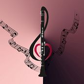 Clarinete de sol. Un proyecto de Diseño gráfico de Celeste Enciso Morel - 20.02.2018