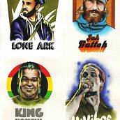 REGGAE PORTRAITS, Watercolours & Black Ink.. Street Art, Fine Arts, Collage, Comic, Design, Graphic Design, Traditional illustration, Music, and Painting project by Sergiote artworks - 02.20.2018