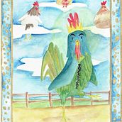 gallo pelao- canción popular. Projekt z dziedziny Trad, c i jna ilustracja użytkownika daniela lewin - 21.02.2018