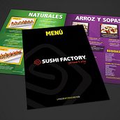 Menú Restaurant Sushi Factory 2014 Ein Projekt aus dem Bereich Grafikdesign von Paola Villegas - 21.02.2018
