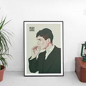 Diseño de póster sobre la serie Peaky Blinders. Un progetto di Design, Graphic design, Illustrazione tradizionale e Illustrazione vettoriale di Javi Rodríguez - 22.02.2018